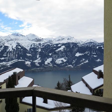 Swiss Seeblick Apartment Mit Hotelanbindung Beatenberg Esterno foto